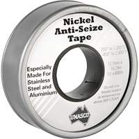 Nickel Anti-Seize Tape, 590" L x 1/2" W, Silver Consource