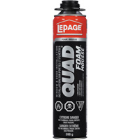 Quad&reg; Foam Window & Door Installation Foam, Aerosol Can, Tan Consource