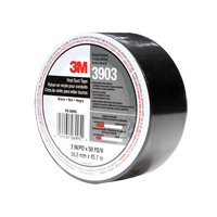 Rubans adh&eacute;sifs en vinyle 3903, 1245 mm (49") la x 46 m (151') lo, 6,5 mils, Noir Consource