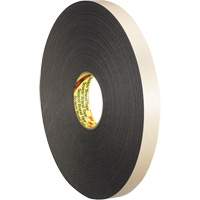 Double-Coated Foam Tape, 33 m (108') L x 12.7 mm (1/2") W, 62 mils, Polyethylene Consource