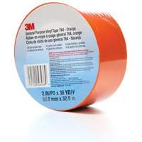 Ruban en vinyle pour travaux g&eacute;n&eacute;raux 764, 50,8 mm (2") la x 32,9 m (108') lo, 5 mils, Orange Consource