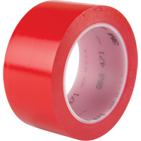 Ruban en vinyle 471, 50,8 mm (2") la x 32,9 m (108') lo, 5,3 mils, Rouge Consource