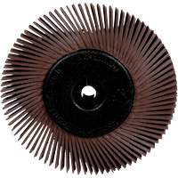 Brosses radiales bristle pour meuleuses d'&eacute;tabli, Grain 36X, 6" dia. Consource