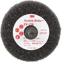 Brosse &agrave; lamelles pour la coupe et le polissage Scotch-Brite, Oxyde d'aluminium, Grain Fin, 2" x 1" x 1/4" Consource