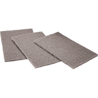 Tampons manuels Scotch-Brite, Carbure de silicium, 6" x 9", Grain Moyen Consource
