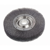 Crimped Wire Wheel Brushes - Wide Face, 10" Dia., 0.0118" Fill, 2" Arbor Consource