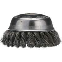 Knotted Cup Brush, 4" Dia. x 5/8"-11 Arbor Consource