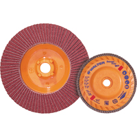 Disque &agrave; lamelles Stainless Enduro-Flex, 4-1/2" x 5/8"-11, Type 27, Grain 40, Alumine de zirconium Consource