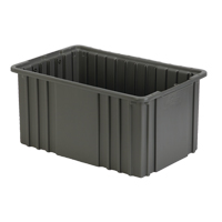 Divider Box, Polyethylene, 15.5" W x 9.9" D x 8" H, Grey Consource