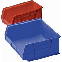 Plastic Bin, 8-1/4" W x 9" H x 18" D, Blue Consource