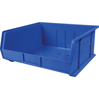 Plastic Bin, 16-1/2" W x 11" H x 18" D, Blue Consource