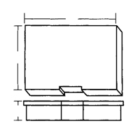 Compartment Case, Plastic, 15-1/2" W x 11-3/4" D x 2-1/2" H, Grey Consource