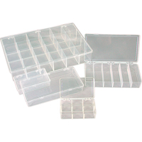 K-Resin Compartment Box, Plastic, 36 Slots, 6-9/16" W x 9-5/8" D x 1-1/2" H, Transparent Consource