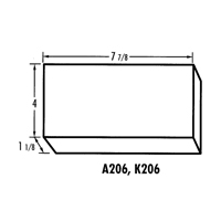 K-Resin Compartment Box, Plastic, 4" W x 8" D x 1-3/16" H, Transparent Consource
