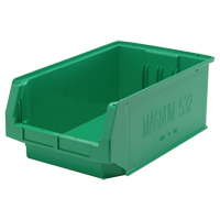 Contenants g&eacute;ants empilables, 12,375" la x 19,75" p x 7,875" h, Vert Consource