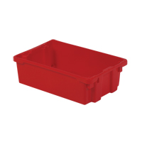 Contenants Stack-N-Nest Polylewton, 6,2" x 20,1" x 13", Rouge Consource