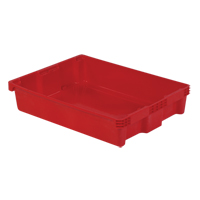 Contenants Stack-N-Nest Polylewton, 6,1" x 29,6" x 22,4", Rouge Consource