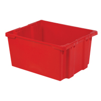 Contenants Stack-N-Nest Polylewton, 15,1" x 30,1" x 24", Rouge Consource