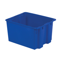 Contenants Stack-N-Nest Polylewton, 12" x 21" x 17", Bleu Consource