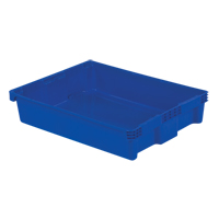 Contenants Stack-N-Nest Polylewton, 6,1" x 29,6" x 22,4", Bleu Consource