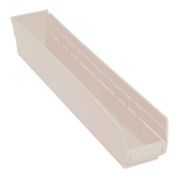 Economy Shelf Bin, 4-1/8" W x 4" H x 23-5/8" D, Ivory Consource