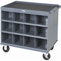 Postes/chariots de travail robustes &agrave; 2 c&ocirc;t&eacute;s, 1000 lb Capacit&eacute;, 34" x la, 32" x ha, 24" p, Enti&egrave;rement soud&eacute; Consource