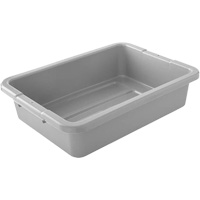 Boîtes utilitaires - Gris, 5" ha x 15" p x 20" lo, Plastique, Gris Consource