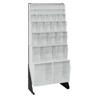 Support pour bacs basculants, 23-5/8" la x 8" p x 52" h, 38 tiroirs Consource