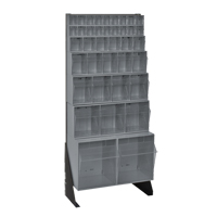 Support pour bacs basculants, 23-5/8" la x 8" p x 52" h, 38 tiroirs Consource