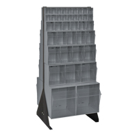 Support pour bacs basculants, 23-5/8" la x 16" p x 52" h, 76 tiroirs Consource