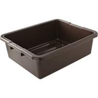 Contenant utilitaire sans compartiments, 7" ha x 21,5" p x 17" lo, Plastique, Brun Consource