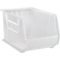 Bac transparent ultra empilable & suspendable, 11" la, 10" h x 18" p, Transparent Consource