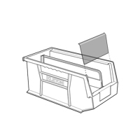 Stack & Hang Bin, 5-1/2" W x 5" H x 10-7/8" D, Black Consource