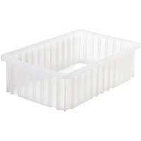 Divider Box&reg; Container, Plastic, 16.5" W x 10.875" D x 5" H, Grey Consource