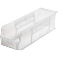 Bacs ultra empilable & suspendable, 17-7/8" la, 5" h x 5-1/2" p, Transparent Consource