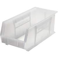 Bacs ultra empilable & suspendable, 8-1/4" la, 7" h x 18" p, Transparent Consource