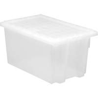 Contenant robuste Stack & Nest, 15" x 19,5" x 29,5", Transparent Consource