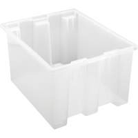Contenant robuste Stack & Nest, 10" x 15,5" x 19,5", Transparent Consource