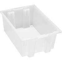 Contenant robuste Stack & Nest, 8" x 13,5" x 19,5", Transparent Consource