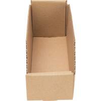 Boîtes profondes en carton ondul&eacute;, 3-3/4" la x 11-1/4" p x 4-1/2" h, Beige Consource