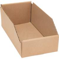 Boîtes profondes en carton ondul&eacute;, 5-3/4" la x 11-1/4" p x 4-1/2" h, Beige Consource