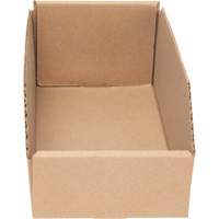 Boîtes profondes en carton ondul&eacute;, 5-3/4" la x 11-1/4" p x 4-1/2" h, Beige Consource