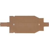 Boîtes profondes en carton ondul&eacute;, 1-7/8" la x 17-1/8" p x 4-1/2" h, Beige Consource