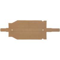 Boîtes profondes en carton ondul&eacute;, 2-7/8" la x 17-1/4" p x 4-1/2" h, Beige Consource