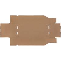 Boîtes profondes en carton ondul&eacute;, 7-3/4" la x 17-1/4" p x 4-1/2" h, Beige Consource
