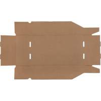 Boîtes profondes en carton ondul&eacute;, 9-3/4" la x 17-1/4" p x 4-1/2" h, Beige Consource