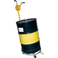 Chariots &agrave; inclinaison pour baril, Acier, Capacit&eacute;e 900 lb, Diam&egrave;tre 23-1/2", Roue en Caoutchouc rigide Consource