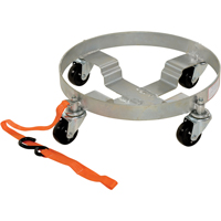 Chariots &agrave; &eacute;tages multiples pour baril, Acier, Capacit&eacute;e 900 lb, Diam&egrave;tre 19", Roue en Caoutchouc Consource