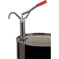 Pompe &agrave; baril de type levier, Acier, 11 oz/course, Pour barils de 30-55 gal. Consource
