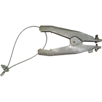 Prise de masse statique (s&eacute;rie GAT), Corps en Aluminium coul&eacute;, Pointe style cuvette en Laiton, 2 pointes style cuvette isol&eacute;es Configuration, 1-1/4" Ouverture max. Consource